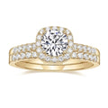 Classy Double Band Pave Ring