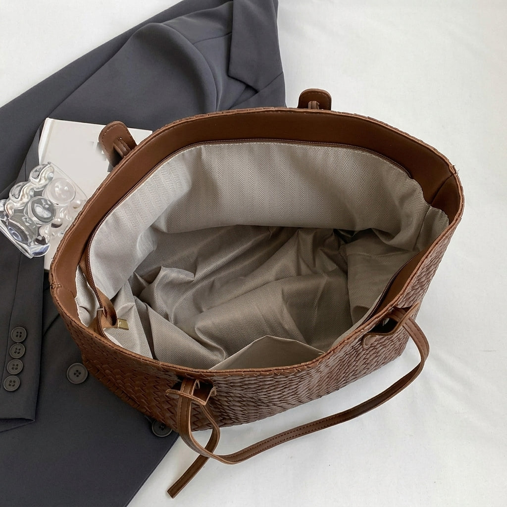 Classy Textured Tote Bag