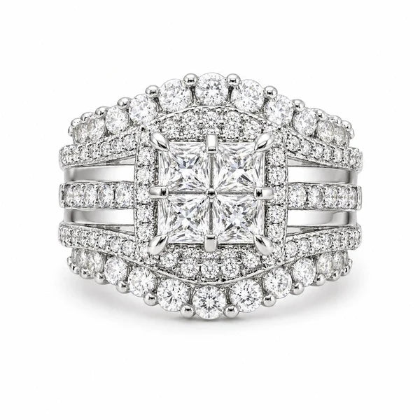 5-in-1 Diamond Accented Ring Stack