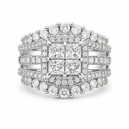 5-in-1 Diamond Accented Ring Stack