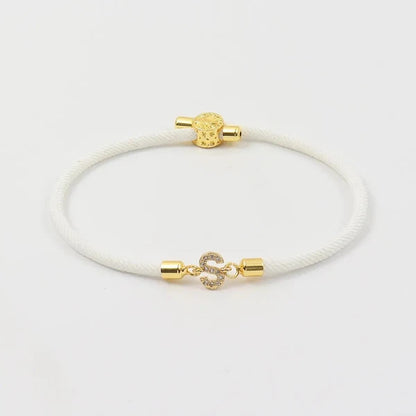 Adjustable Letter Initial Bracelets