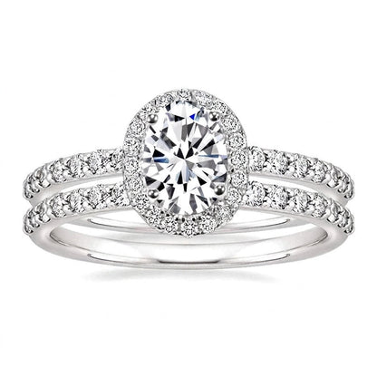 Classy Double Band Pave Ring
