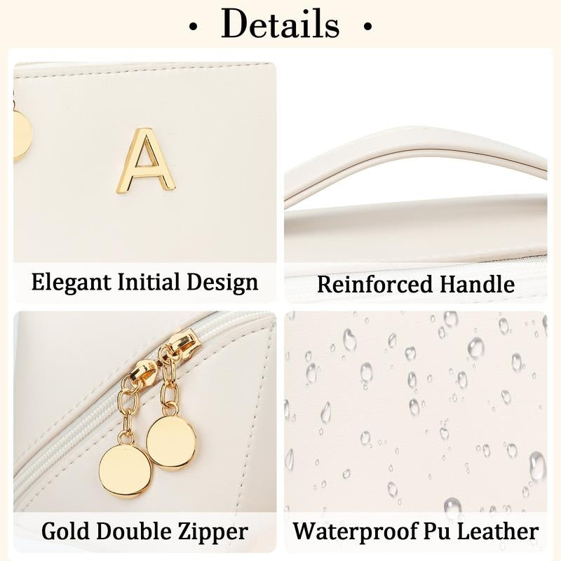 Personalized Initial Makeup Bag