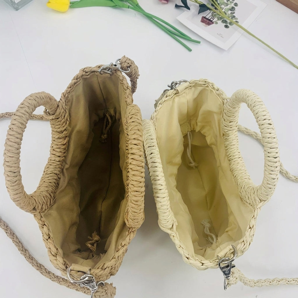 Rattan Straw Mini Shoulder Bag