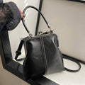 Vintage Inspired Kiss-Lock Satchel Bag