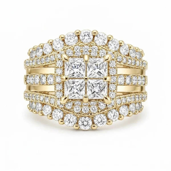 5-in-1 Diamond Accented Ring Stack