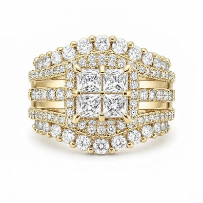 5-in-1 Diamond Accented Ring Stack
